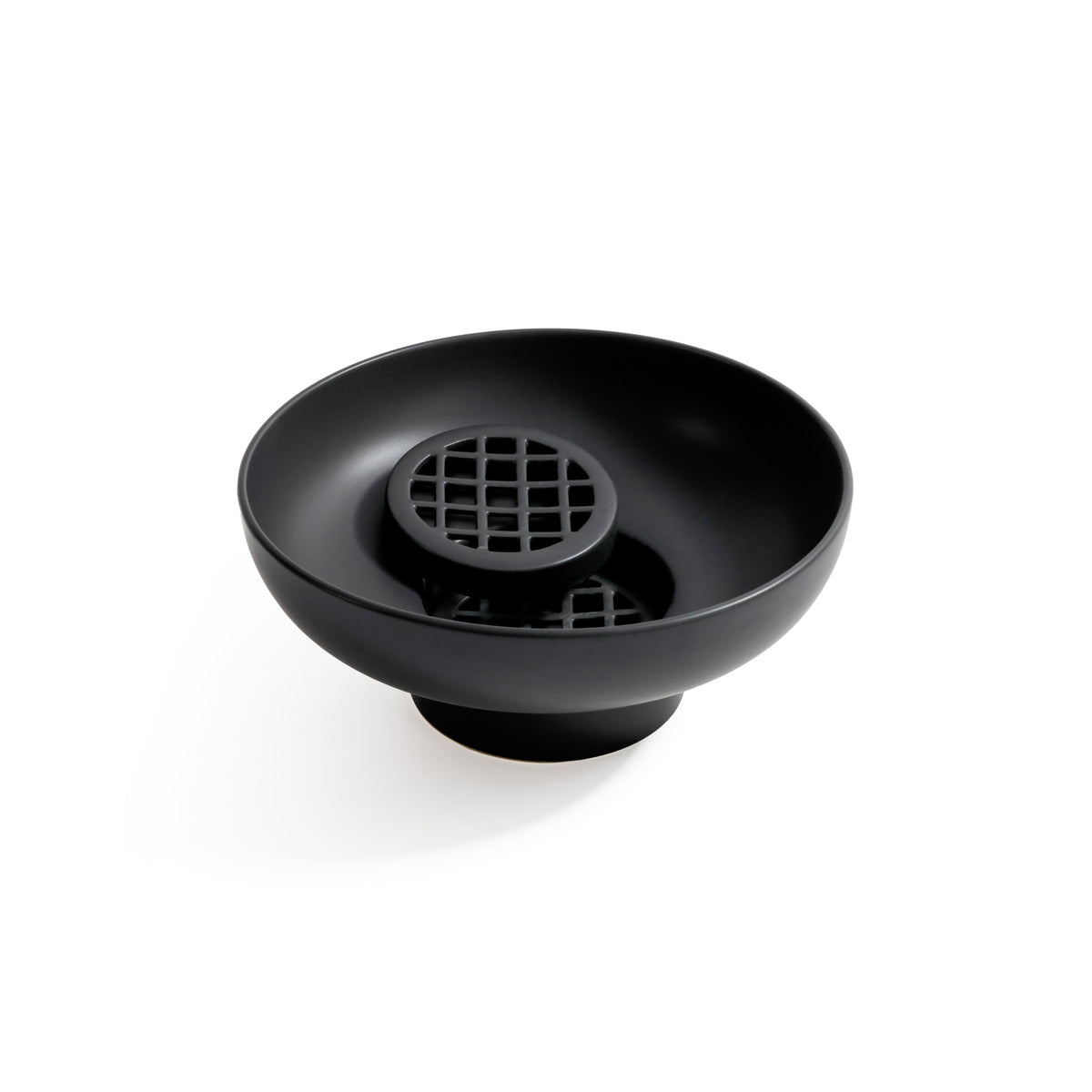 Zodax Japanese Ikebana Black Ceramic Floral Arrangement Bowl