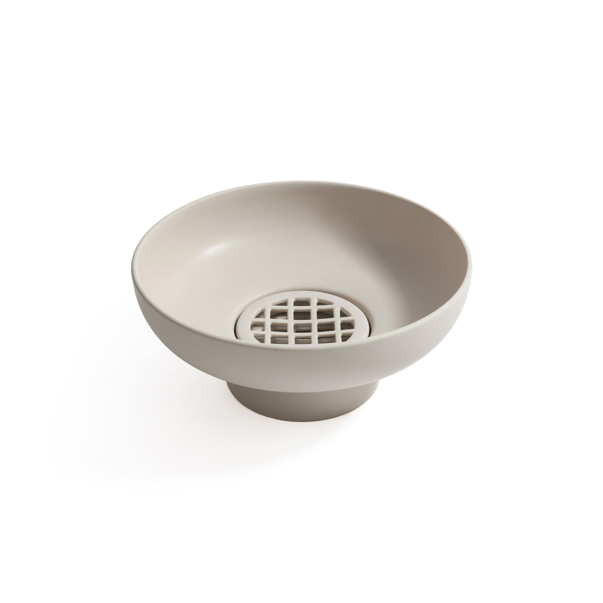 Zodax Japanese Ikebana Taupe Ceramic Floral Arrangement Bowl