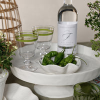 Zodax Alfresco Ceramic Footed Serving Bowl