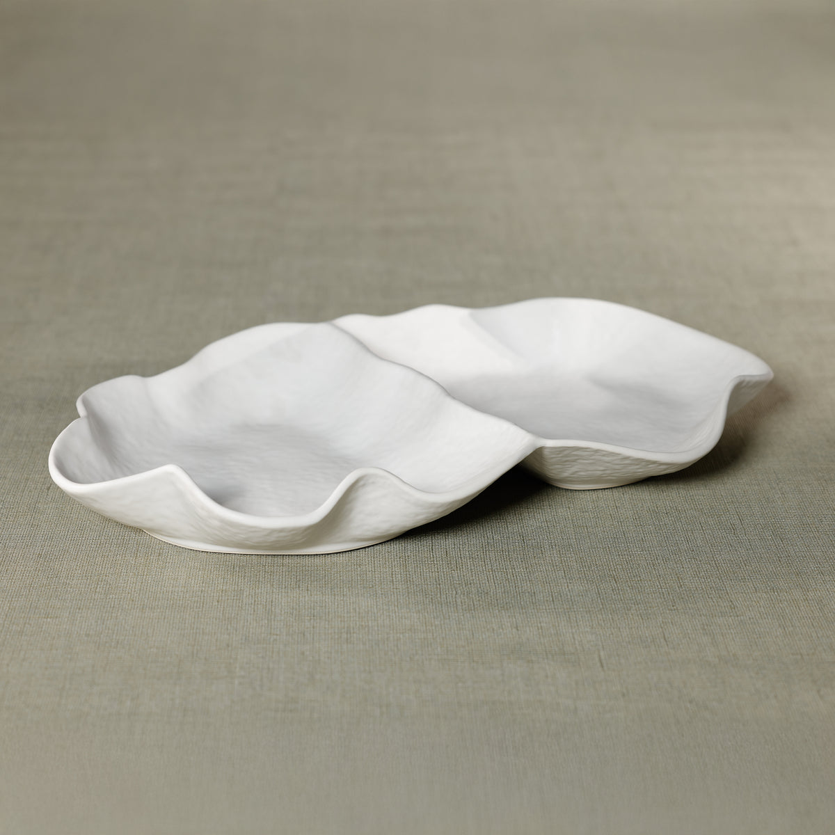 Zodax Alfresco Ceramic Sectioned Condiment Serving Bowl