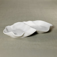 Zodax Alfresco Ceramic Sectioned Condiment Serving Bowl