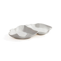 Zodax Alfresco Ceramic Sectioned Condiment Serving Bowl
