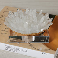 Zodax Clear Crystal Cluster Decorative Accent with Acrylic Base, Small