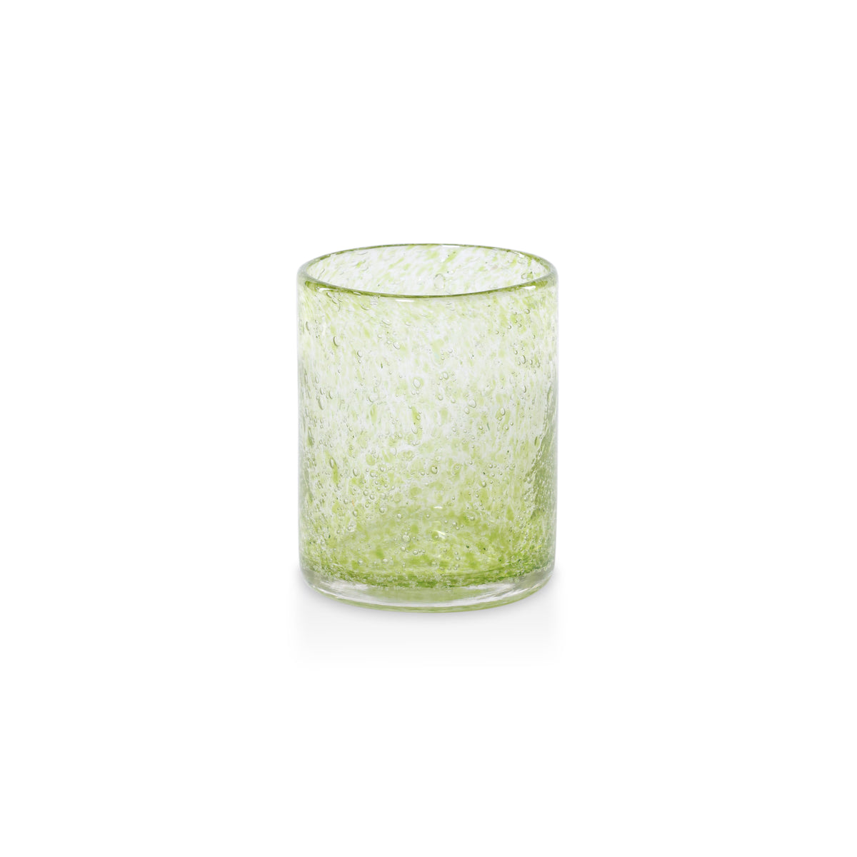 Zodax Antibes Bubble Green Glass Tumblers, Set of 4