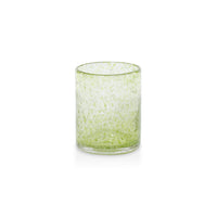 Zodax Antibes Bubble Green Glass Tumblers, Set of 4