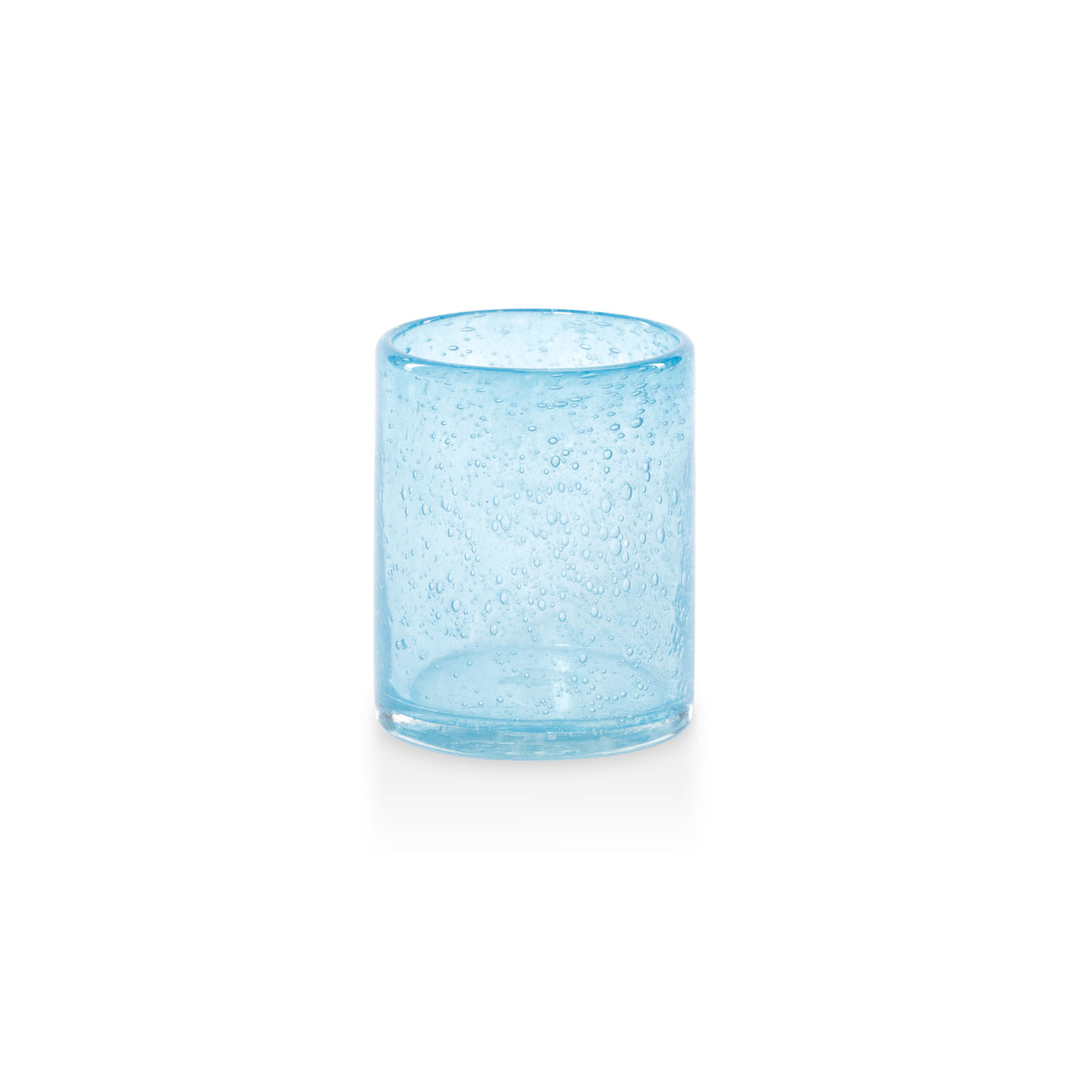 Zodax Antibes Bubble Blue Glass Tumblers, Set of 4