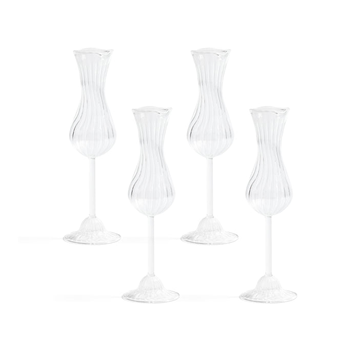 Zodax Mignon Champagne Glasses, Set of 4
