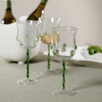 Zodax Loire Garden Wine Glasses, Set of 4