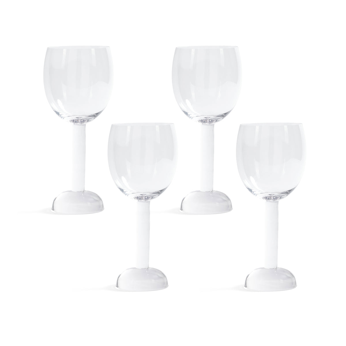 Zodax Madrid White Wine Glasses, Set of 4
