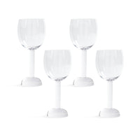 Zodax Madrid White Wine Glasses, Set of 4