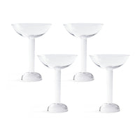 Zodax Madrid Martini / Coupe / Dessert / Condiment Glasses, Set of 4
