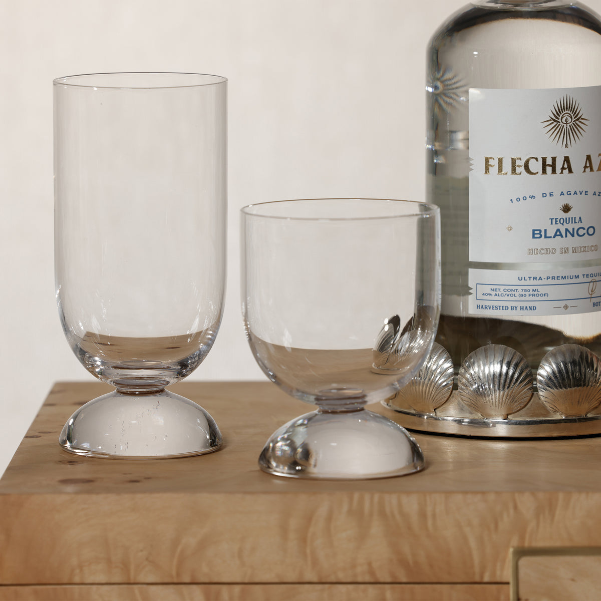 Zodax Madrid High Ball Glasses, Set of 6