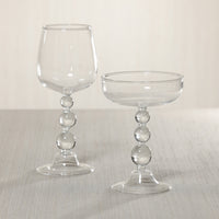 Zodax Bubble Coupe / Martini Glasses, Set of 4