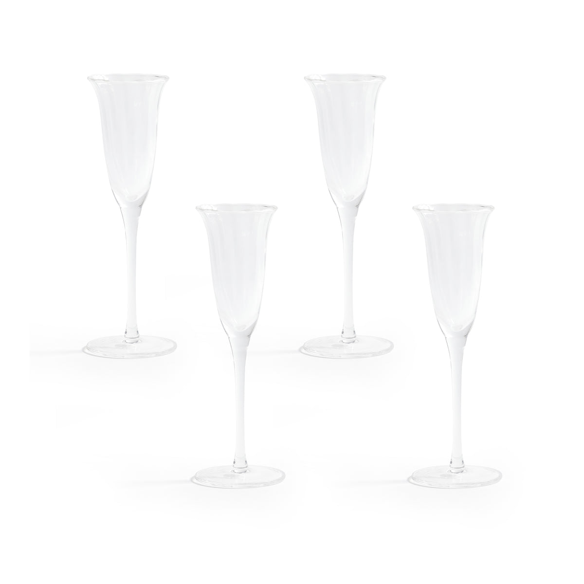 Zodax Ondine Champagne Glasses, Set of 4