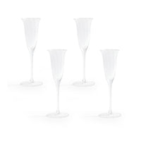 Zodax Ondine Champagne Glasses, Set of 4