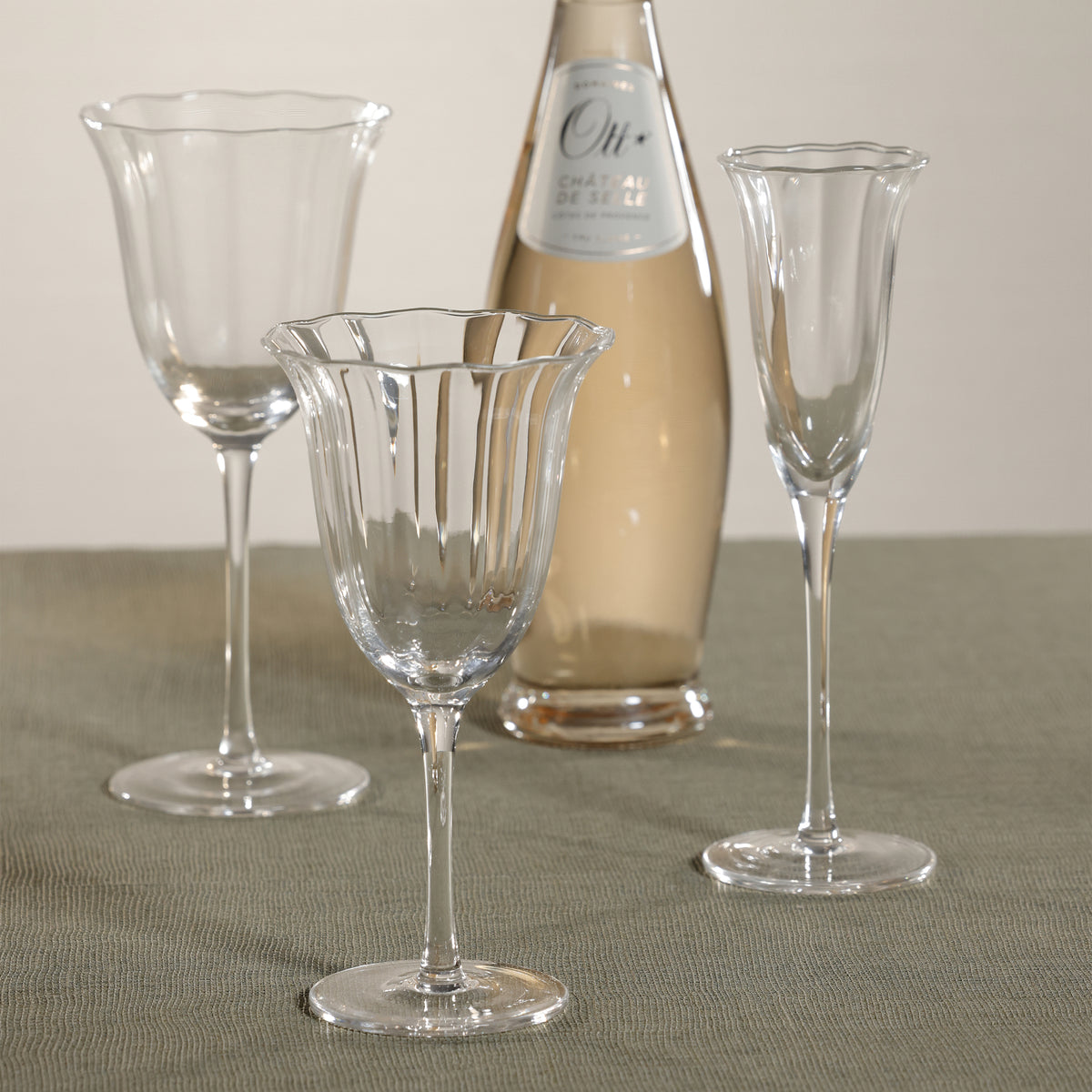 Zodax Ondine White Wine Glasses, Set of 4