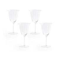 Zodax Ondine White Wine Glasses, Set of 4