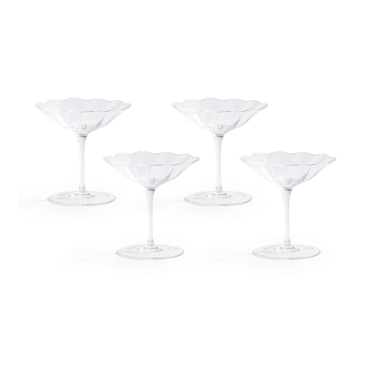 Zodax Ondine Martini / Dessert Glasses, Set of 4