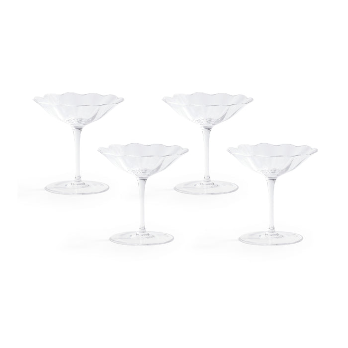 Zodax Ondine Martini / Dessert Glasses, Set of 4
