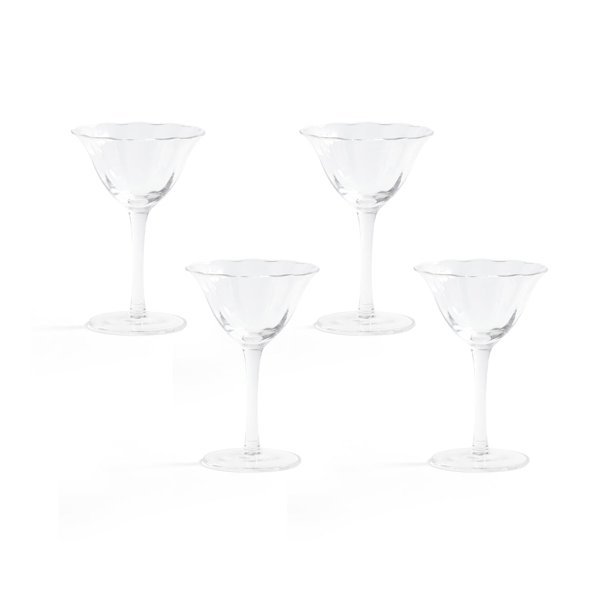 Zodax Ondine Coupe Glasses, Set of 4