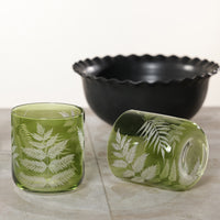 Zodax Fern Leaf Rock Glasses, Set of 6
