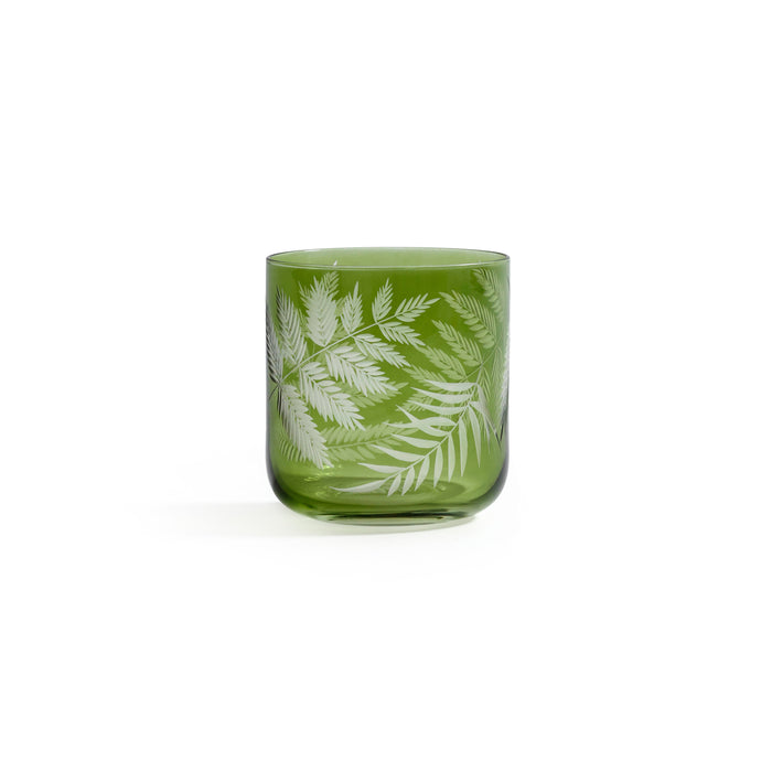 Zodax Fern Leaf Rock Glasses, Set of 6