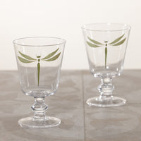 Zodax Whispering Water / Wine Stemware, Set of 6 - Dragonfly