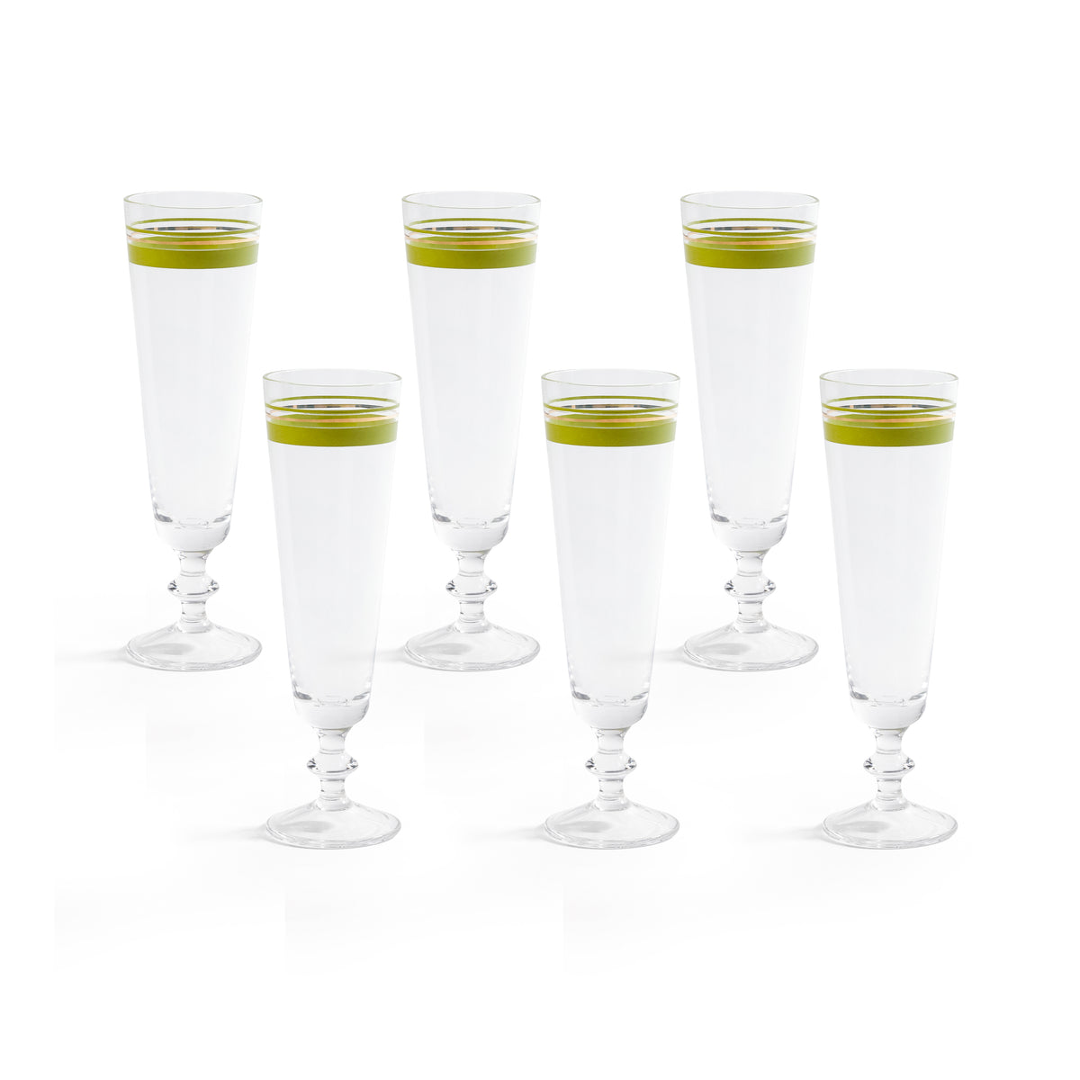 Zodax Alfresco Prosecco & Champagne Flutes, Set of 6
