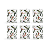 Zodax Whispering Leaves & Dragonfly Tumblers, Set of 6