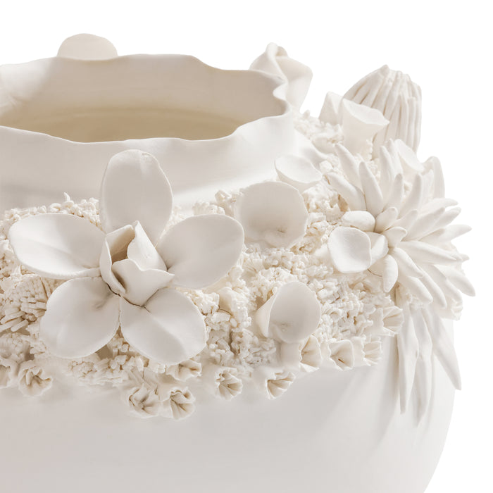Zodax Shellstone Handmade Ceramic Vase