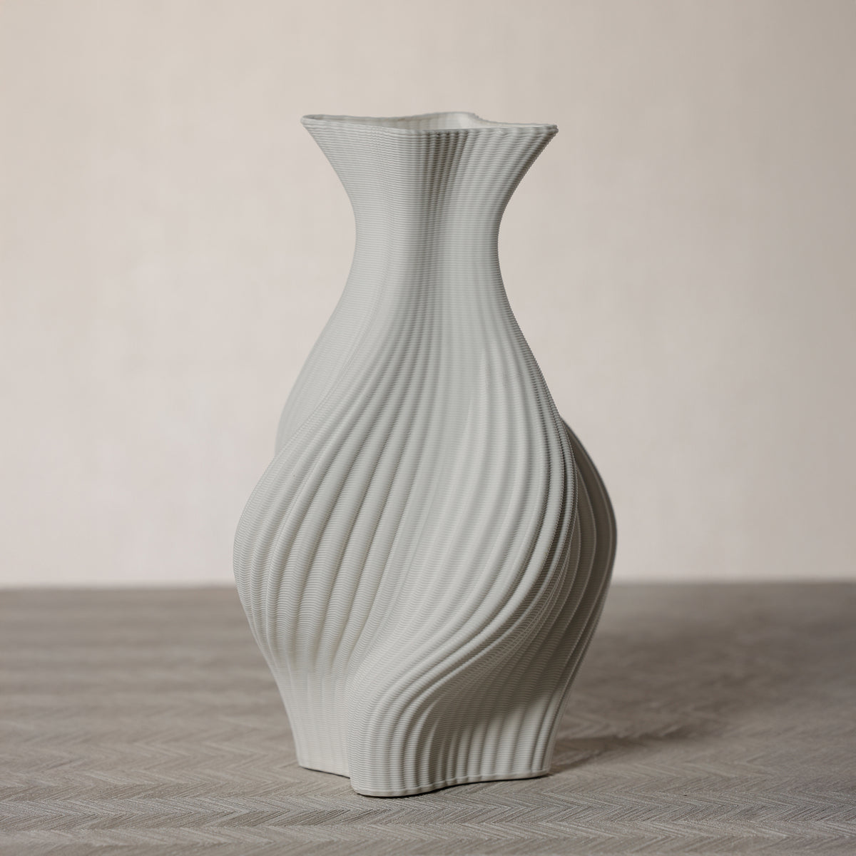 Zodax Swirling Textured Ceramic Vase