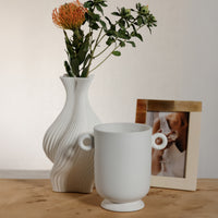 Zodax Swirling Textured Ceramic Vase
