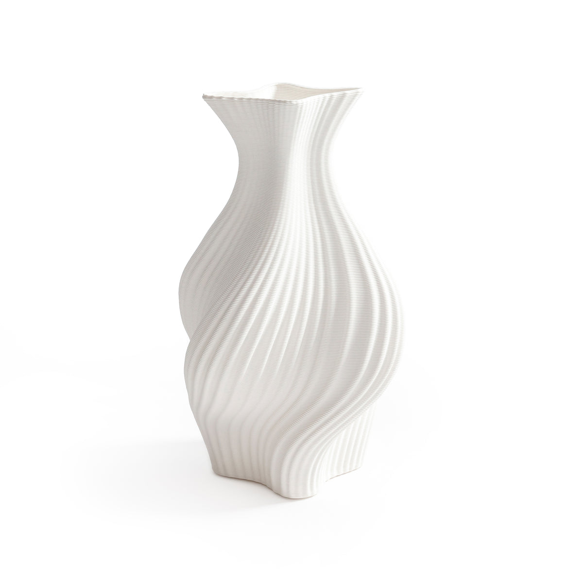 Zodax Swirling Textured Ceramic Vase