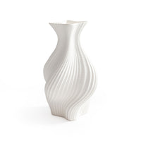Zodax Swirling Textured Ceramic Vase