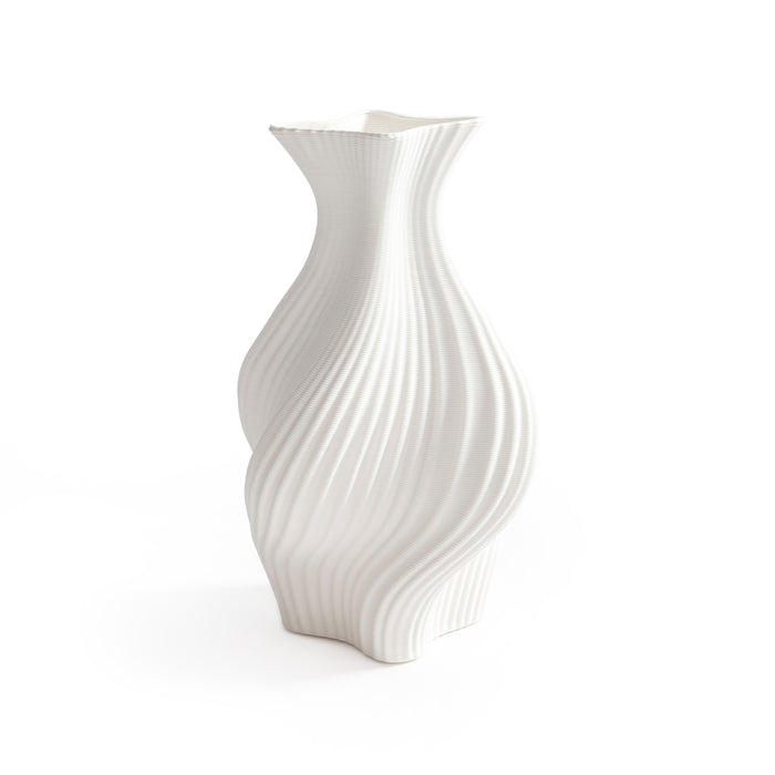 Zodax Swirling 3D Printed Ceramic Vase