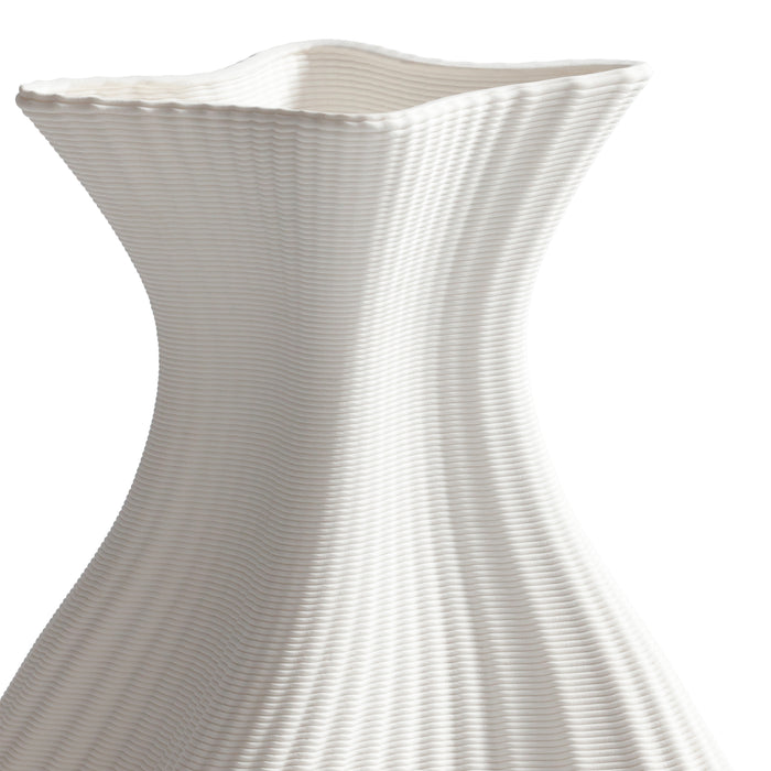 Zodax Swirling 3D Printed Ceramic Vase