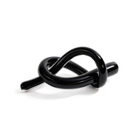 Zodax Obsidian Glass Knot Paperweight, Large