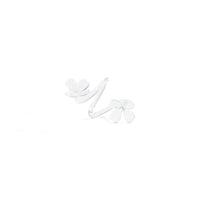 Zodax Botanica Clear Glass Flower Napkin Rings, Set of 4
