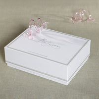 Zodax Botanica Pink Glass Flower Napkin Rings, Set of 4