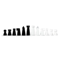 Zodax Obsidian & Ice Handmade Crystal Glass Chess Set