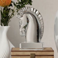 Zodax Heritage Crystal Glass Horse Head Sculpture