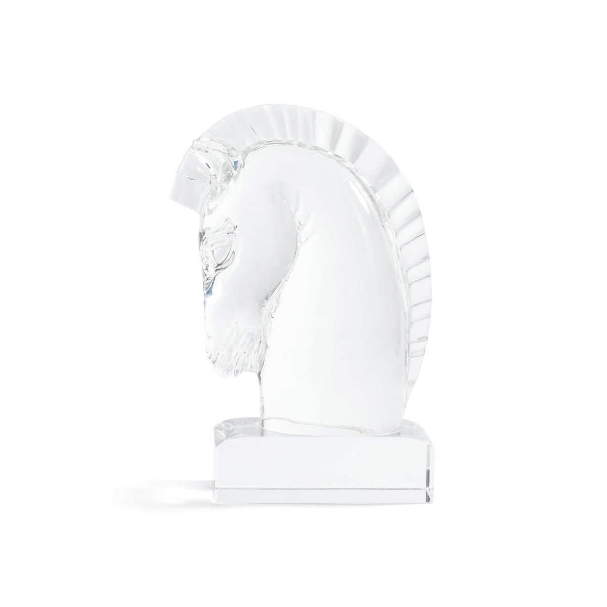 Zodax Heritage Crystal Glass Horse Head Sculpture