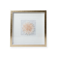 Zodax Golden Framed Selenite Stone Wall Décor, 18" x 18"