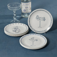 Zodax The Salty Bar Appetizer Plates, Set of 6 - Mermaid