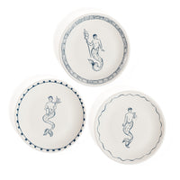 Zodax The Salty Bar Appetizer Plates, Set of 6 - Merman