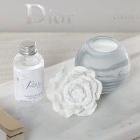 Zodax Petals Porcelain Scented Oil Diffuser - Moroccan Peony, 1.69 oz