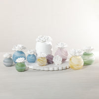 Zodax Petals Porcelain Scented Oil Diffuser - Moroccan Peony, 1.69 oz