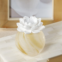 Zodax Petals Porcelain Scented Oil Diffuser - Bergamot & Pink Pepper, 1.69 oz