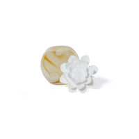 Zodax Petals Porcelain Scented Oil Diffuser - Bergamot & Pink Pepper, 1.69 oz