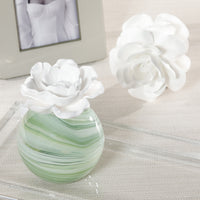 Zodax Petals Porcelain Scented Oil Diffuser - Capri Citrus Flower, 1.69 oz